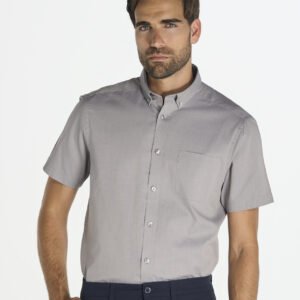 Camiseta Bordada JHK SHAOXFSS - Casual & Business Ss Shirt Oxford
